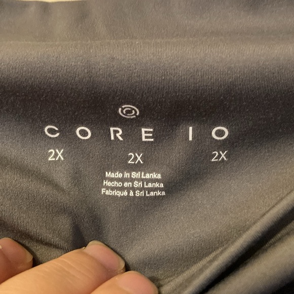 Athletic Leggings Gray IO Core Women's 2 XL - Picture 4 of 6